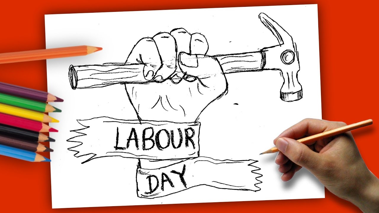 World labour Day easy drawing || How to draw labour day simple way || Art  video - YouTube